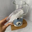 Vintage Blender Bocal En Verre 1.5L Bleu
