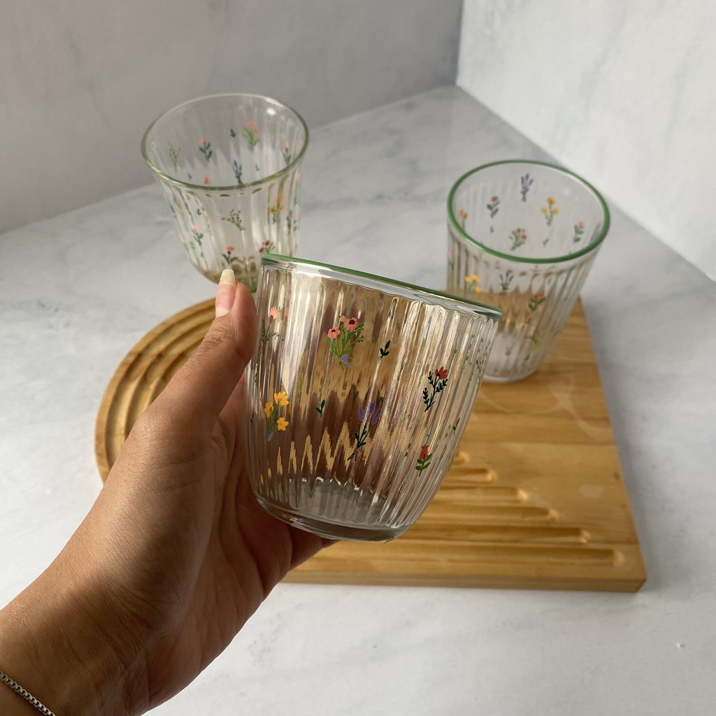 Verre A Eau Botanical Vert