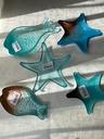 Fika Glitter Assiette Turquoise 21Cm