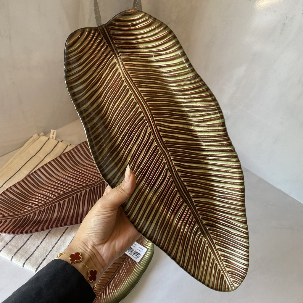 Leaf Assiette Verte 36Cm