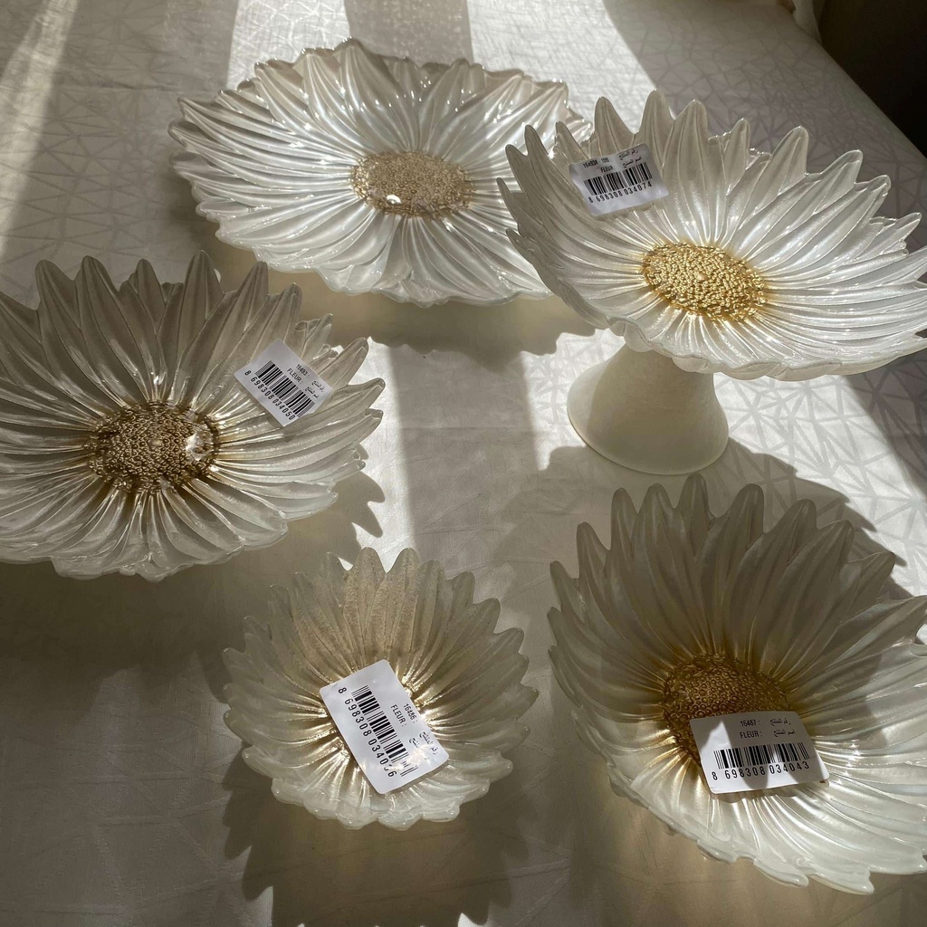 Fleur Assiette Pearl White 32Cm