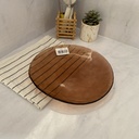 Kronos Assiette Plate Marron 28Cm