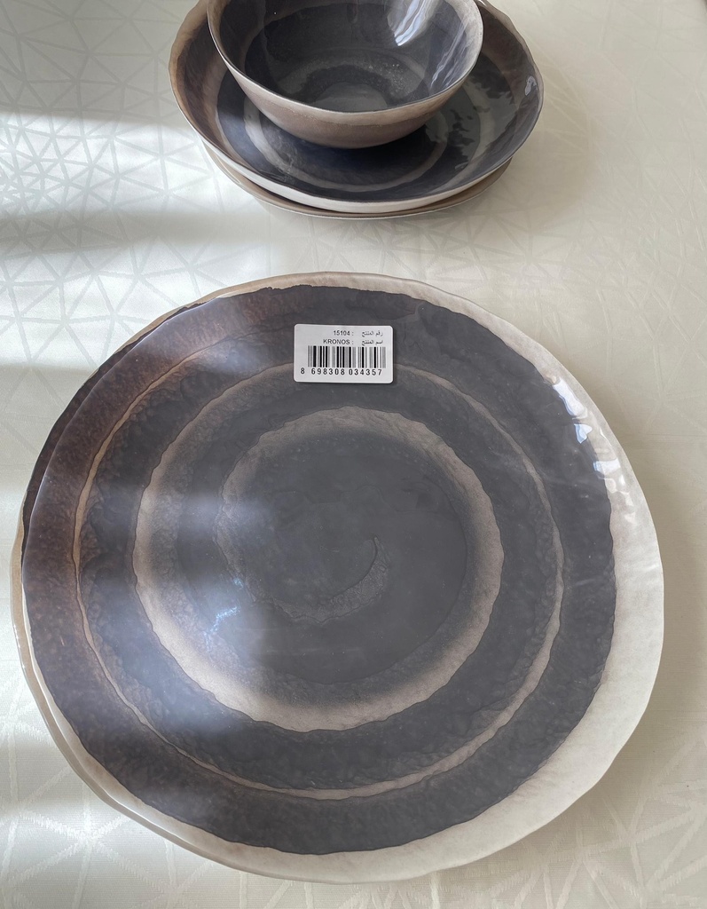 Kronos Assiette Plate Beige 28Cm