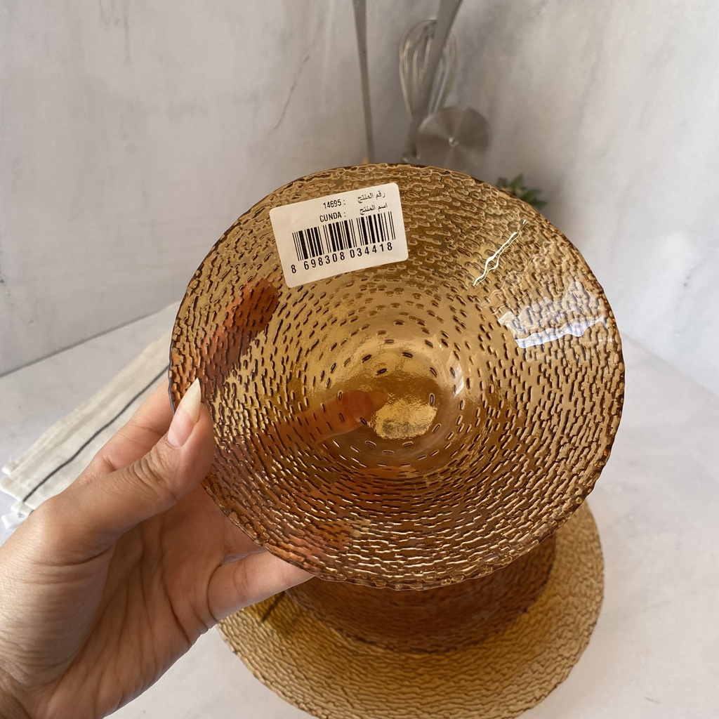 Cunda Bol Amber 15Cm