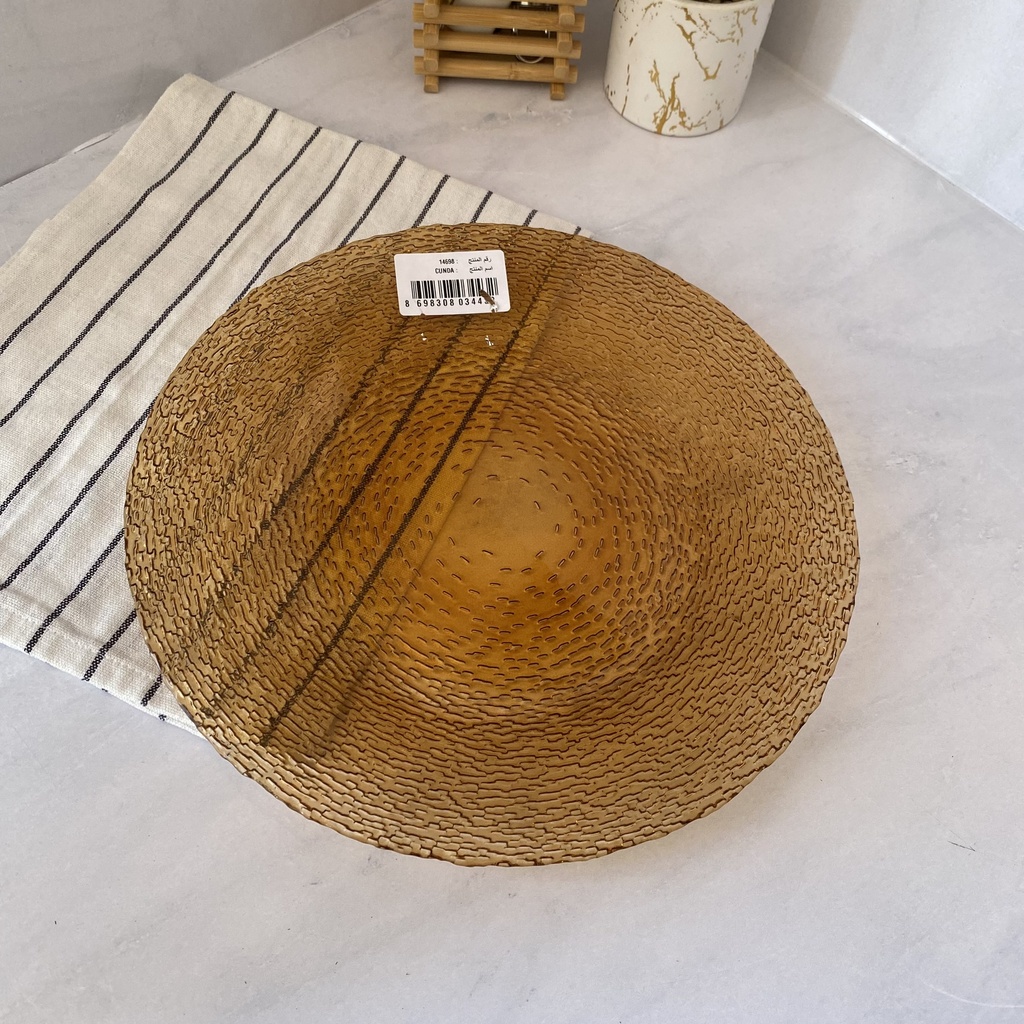 Cunda Assiette Plate Amber 28Cm
