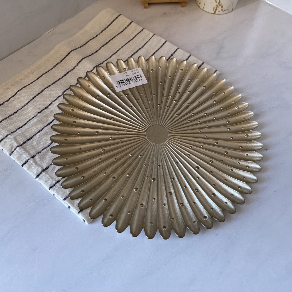 Piu Assiette Champagne Metallic 28Cm