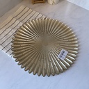 Piu Assiette Plate Champagne Metallic 32Cm