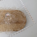 Assiette A Gateau Carree A Pied