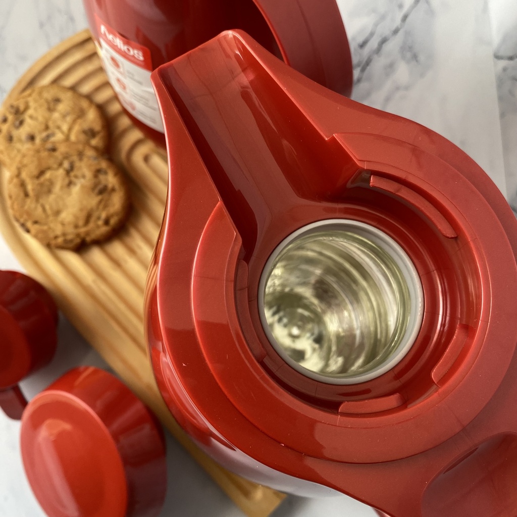 Set De Carafe Isolante Metalic Red