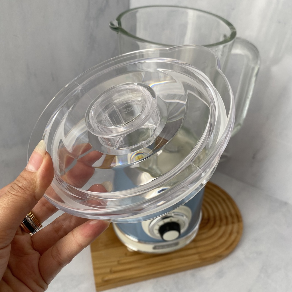 Vintage Blender Bocal En Verre 1.5L Bleu
