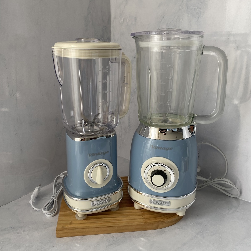 Vintage Blender Bocal En Verre 1.5L Bleu

