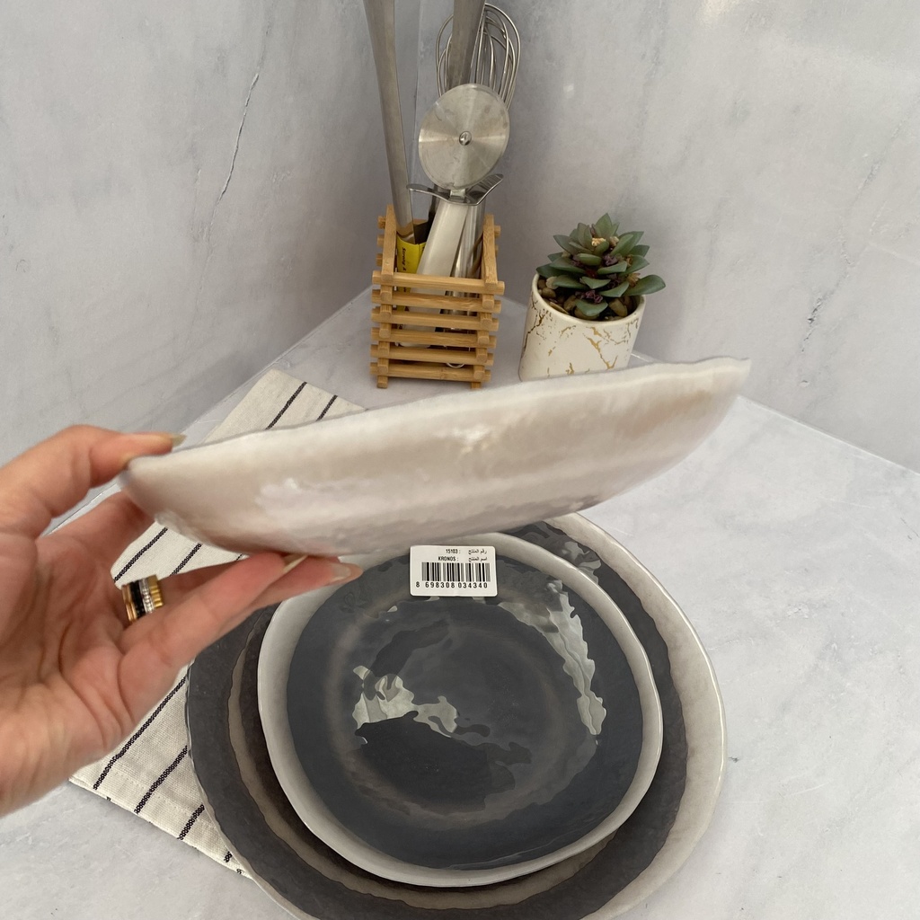 Kronos Assiette Creuse Beige 21Cm