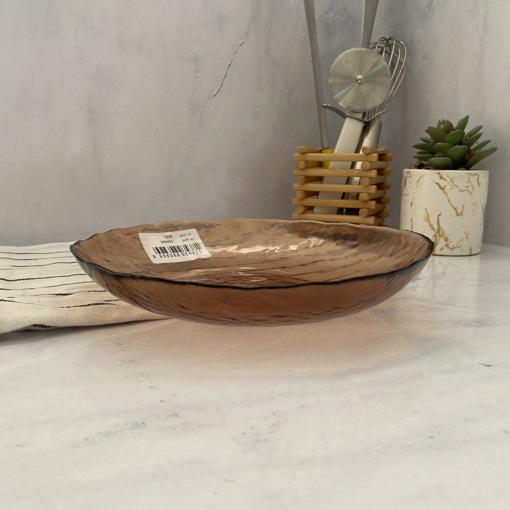 Kronos Assiette Creuse Marron 21Cm