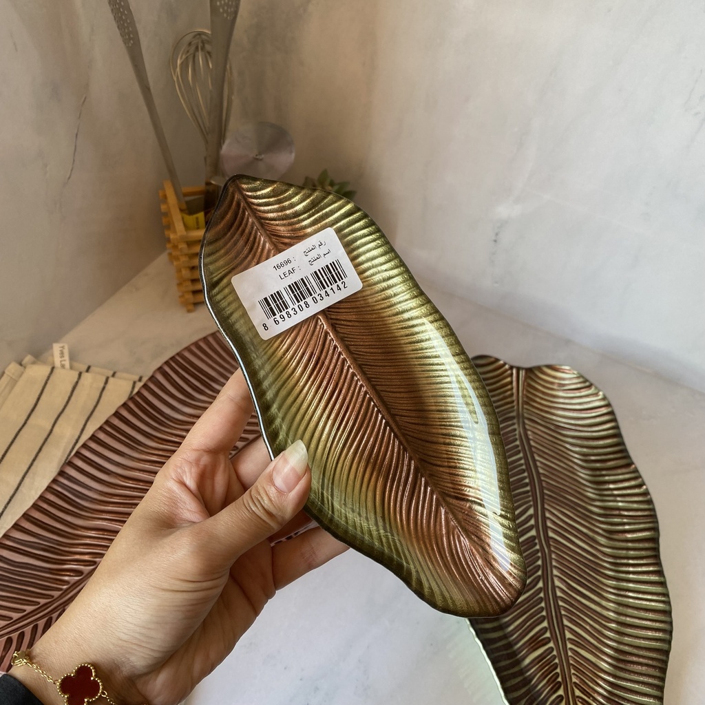 Leaf Assiette Verte 21Cm