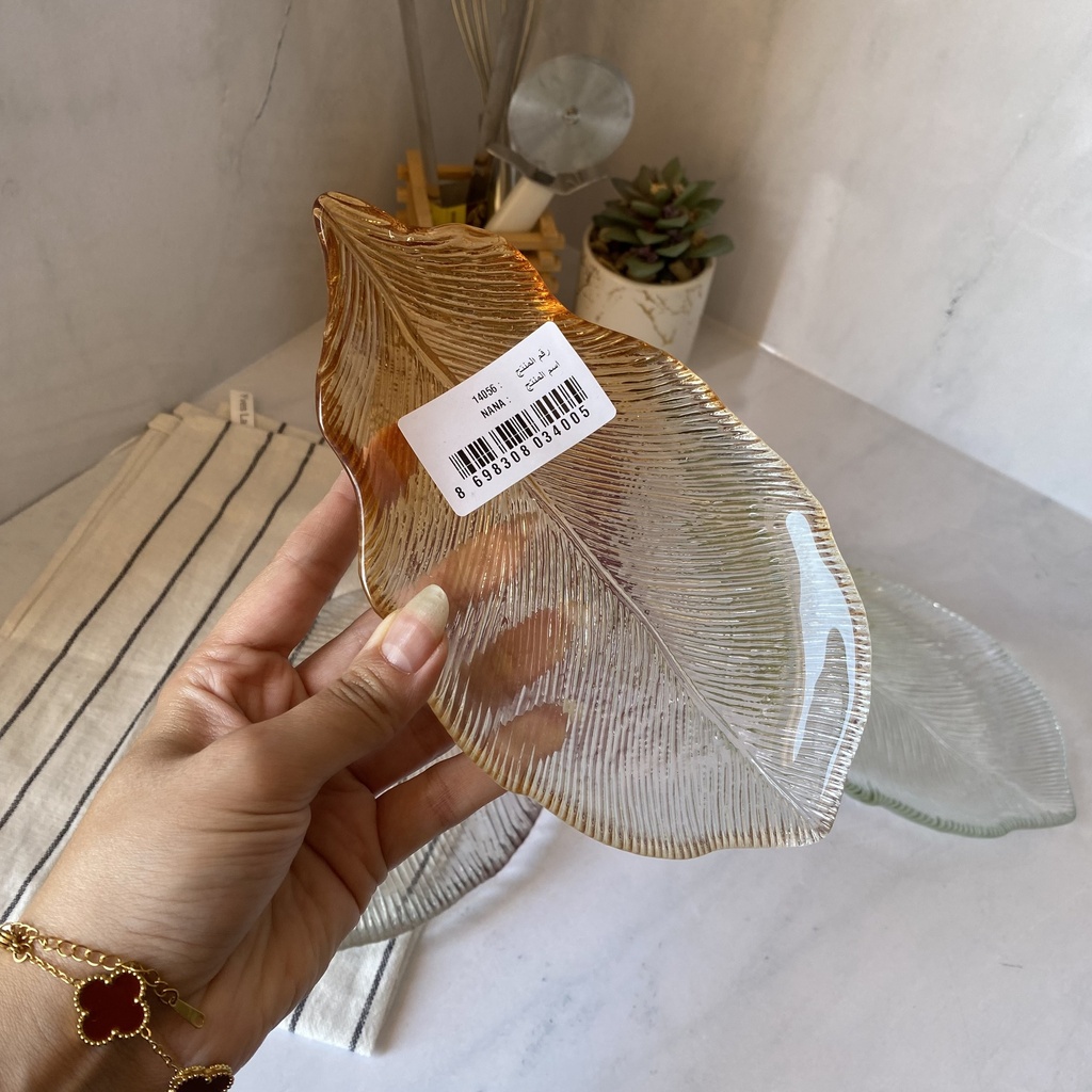 Nana Leaf Assiette Orange 17Cm