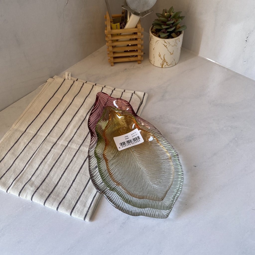 Nana Leaf Assiette Rose 29Cm