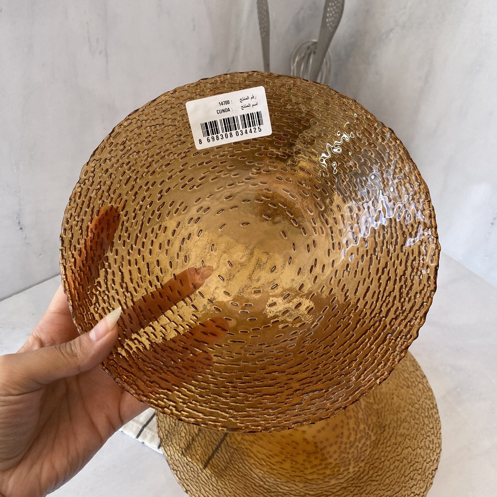 Cunda Assiette Creuse Amber 21Cm