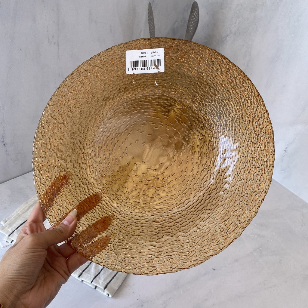 Cunda Assiette Plate Amber 28Cm