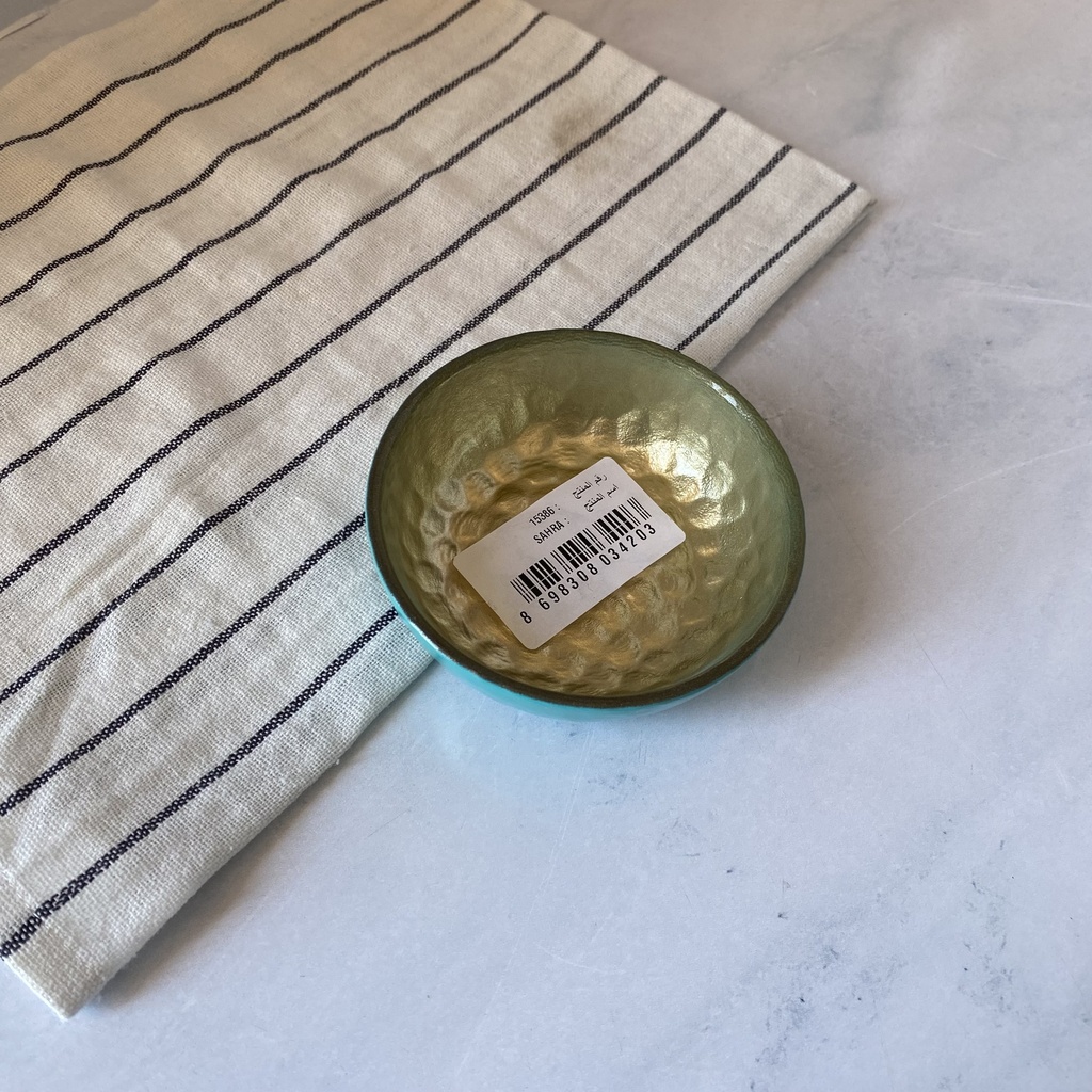 Sahra Bol Turquoise 10Cm INSIDE GOLD 