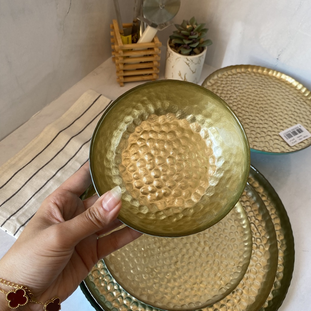 Sahra Bol Turquoise 13Cm INSIDE GOLD