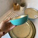 Sahra Bol Turquoise 13Cm INSIDE GOLD