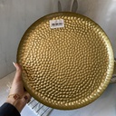 Sahra Assiette Turquoise 32Cm INSIDE GOLD 