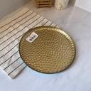 Sahra Assiette Turquoise 21Cm INSIDE GOLD