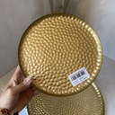 Sahra Assiette Turquoise 21Cm INSIDE GOLD