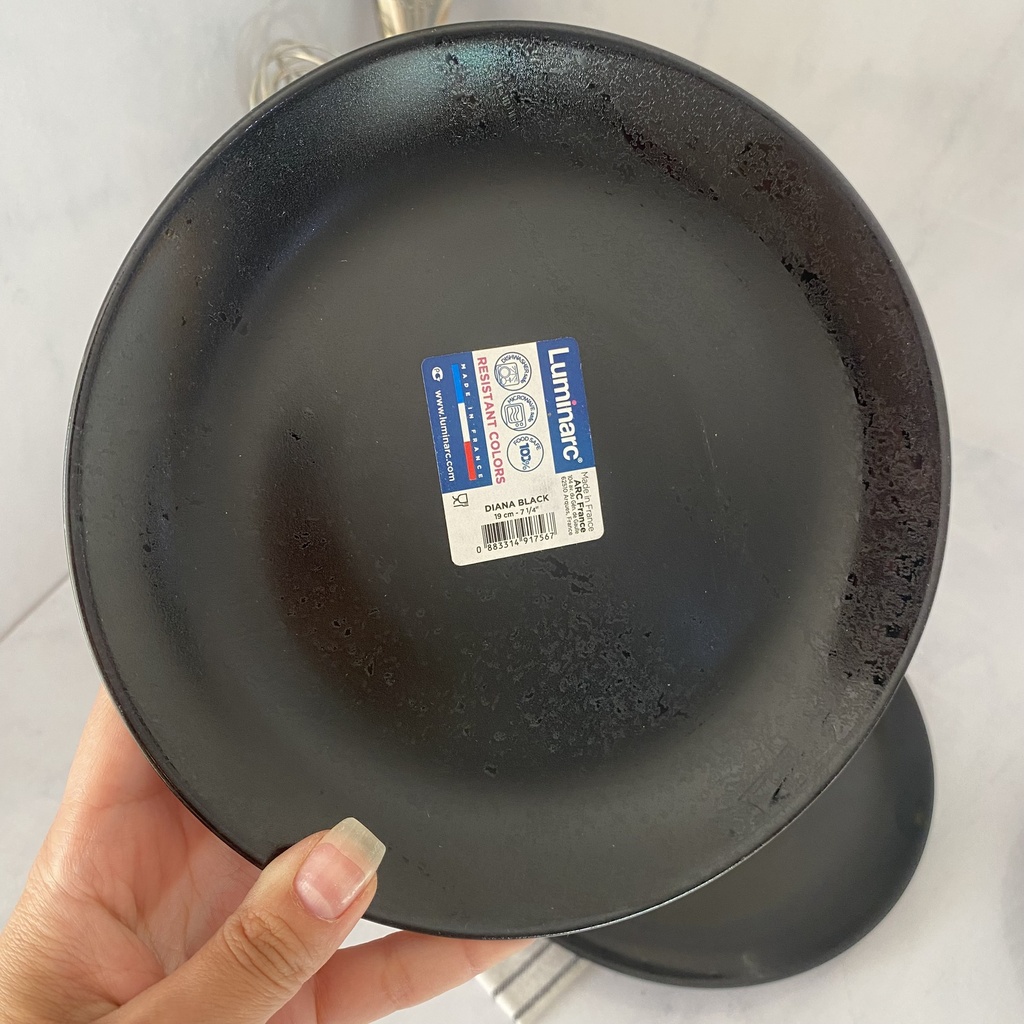 Diana Noir Assiette A Dessert 19Cm