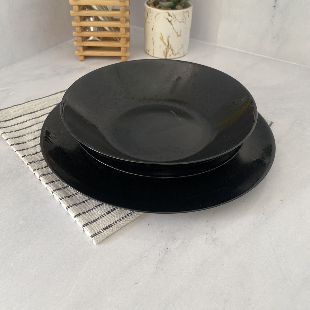 Diana Noir Assiette A Dessert 19Cm