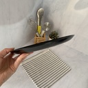 Diana Noir Assiette Plate 25Cm