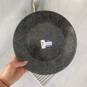 Zoe Black Assiette Plate 25Cm