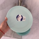 Pampille Turquoise Assiette Plate 25Cm
