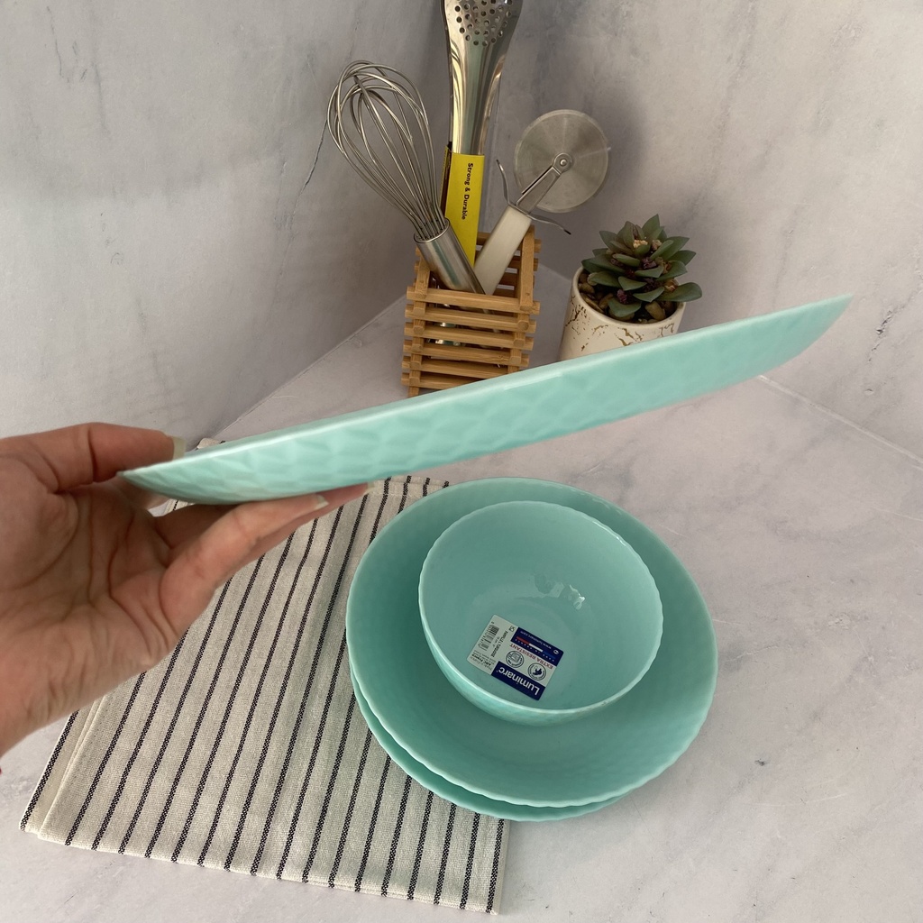 Pampille Turquoise Assiette Plate 25Cm