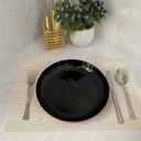 Vicky Noir Terracotta Assiette 25Cm