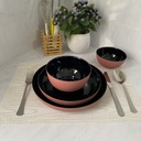 Vicky Noir Terracotta Assiette 25Cm