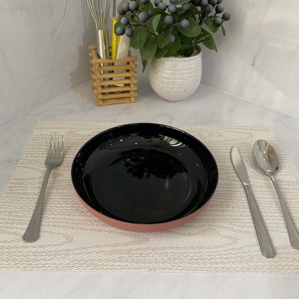 Vicky Noir Terracotta Assiette 21Cm