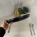 Friends Time Assiette Ronde Creuse Noir 30Cm