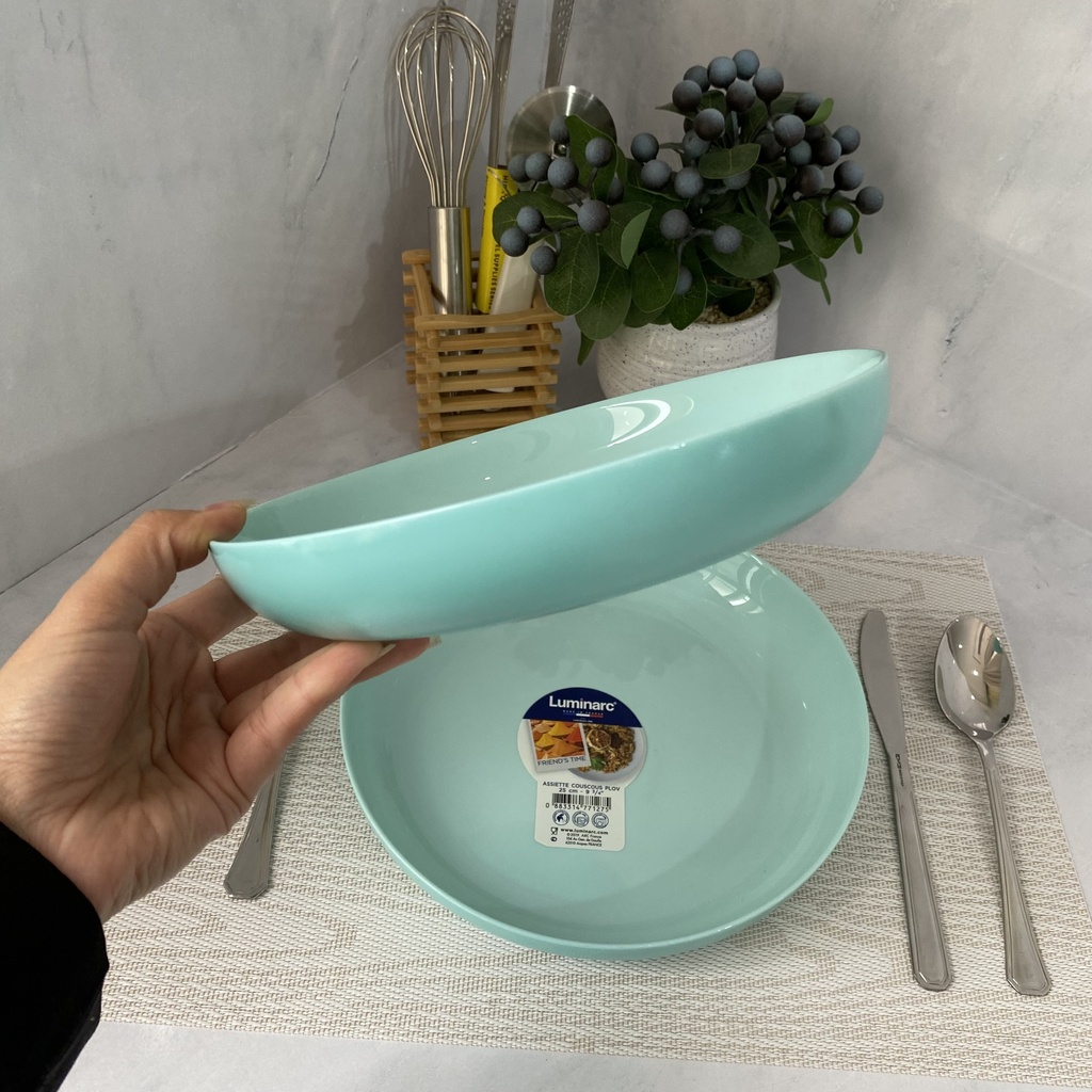 Friends time assiette couscous turquoise 25cm