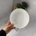 Diwali Blanc Plat A Servir 18 Cm