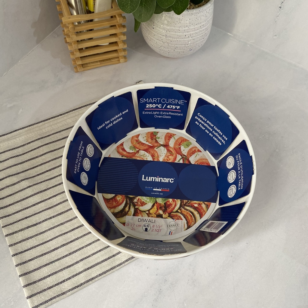 Diwali Blanc Plat A Servir Blanc 22Cm