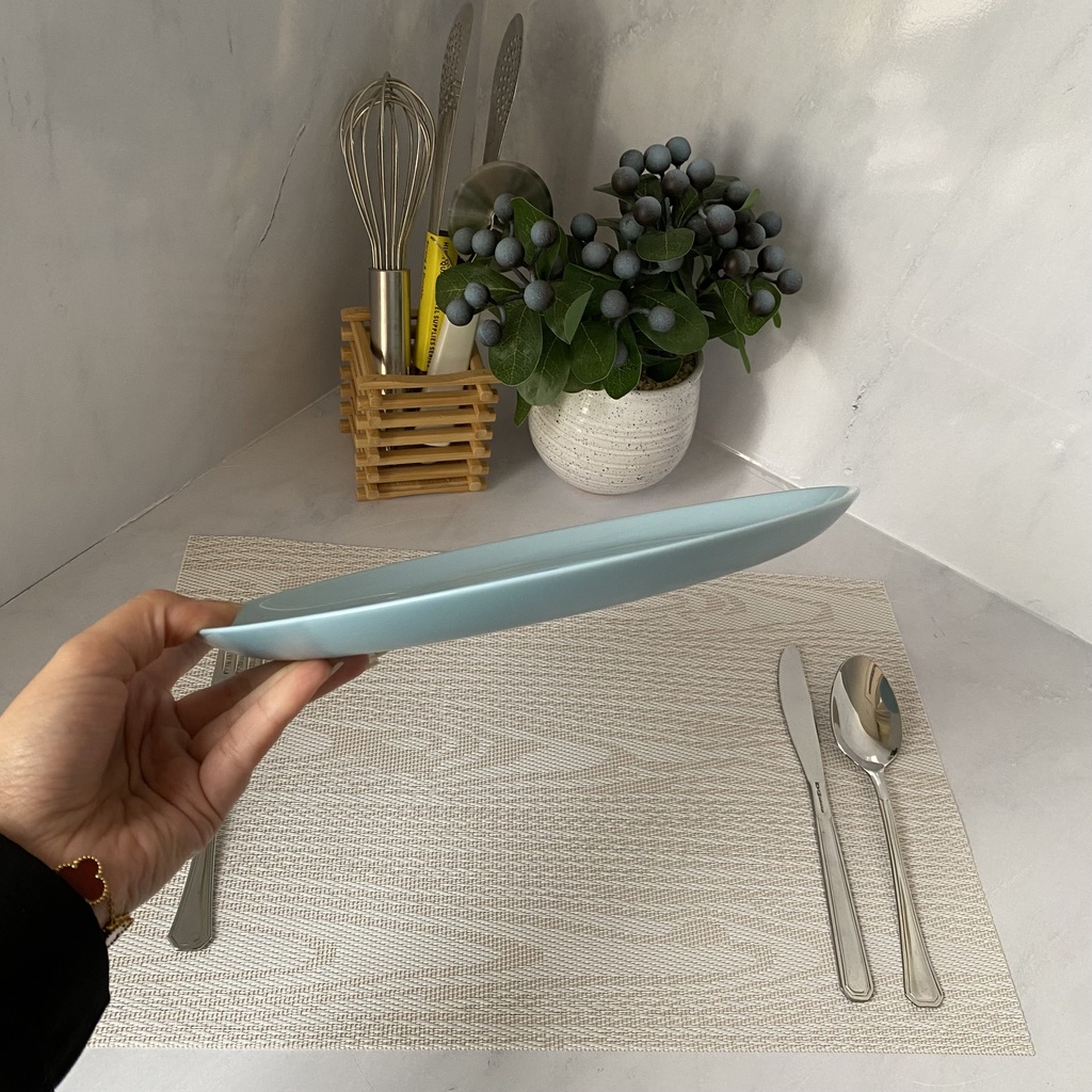 Diwali Assiette Plate 25 CM Paradise Blue