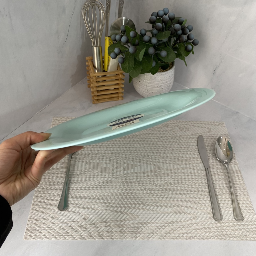 Carine Light Turquoise Assiette Plate 27Cm