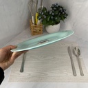 Carine Light Turquoise Assiette Plate 27Cm