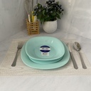 Carine Light Turquoise Assiette Plate 27Cm