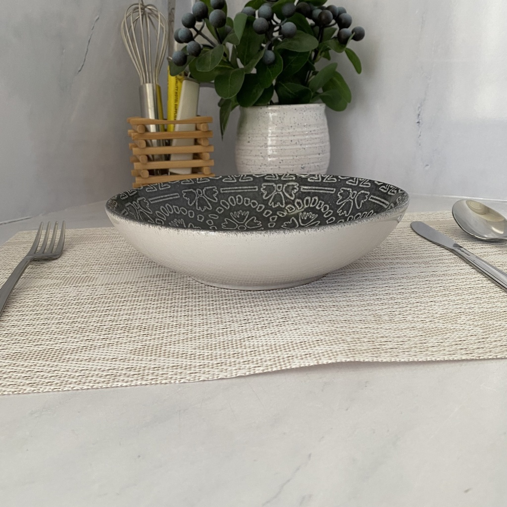 Assiette Creuse Grise Midnight