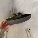 Vicky Noir Lava Stone Assiette Plate 25Cm