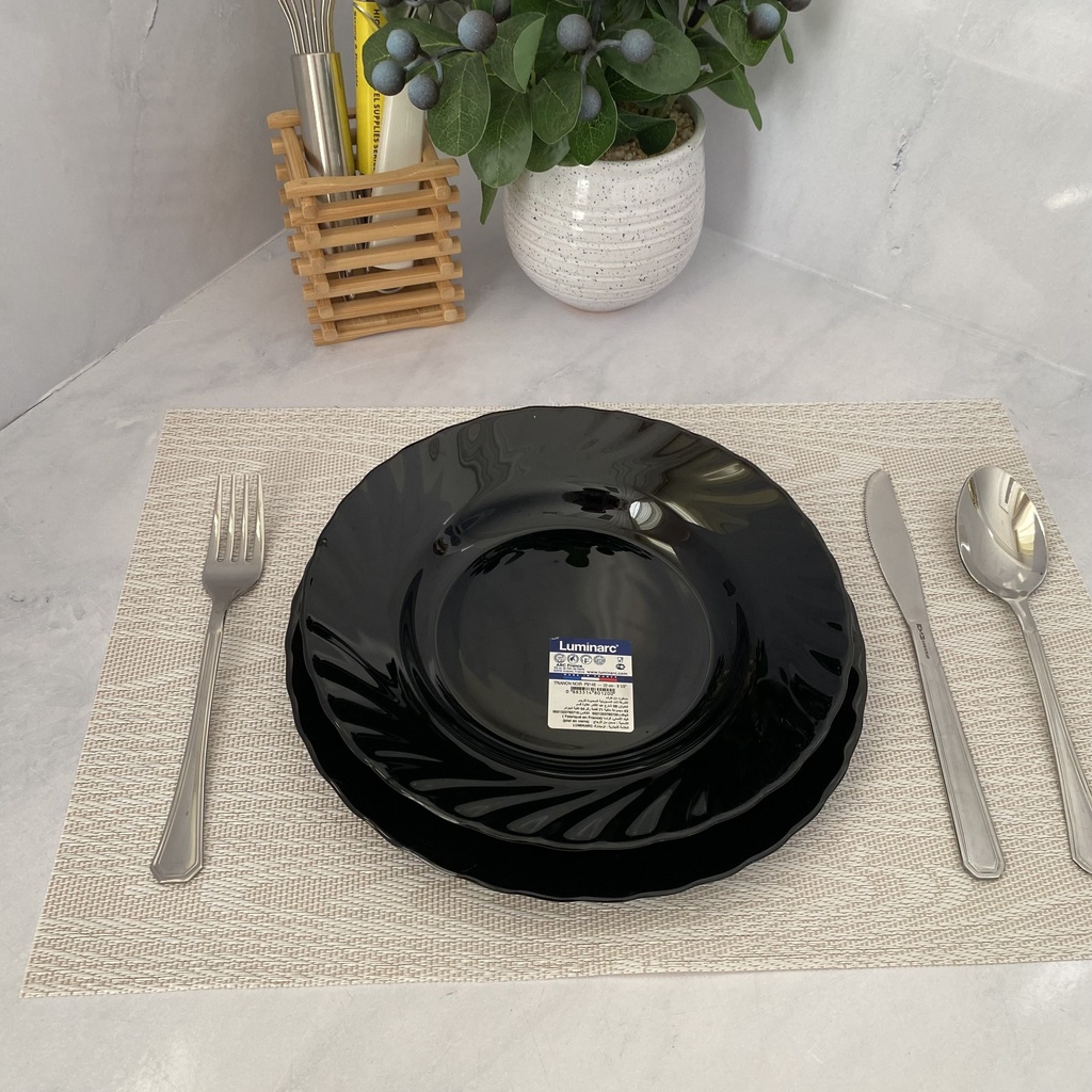 Trianon Noir Assiette A Dessert 19Cm
