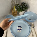 Diwali Light Blue Assiette Dessert 19Cm