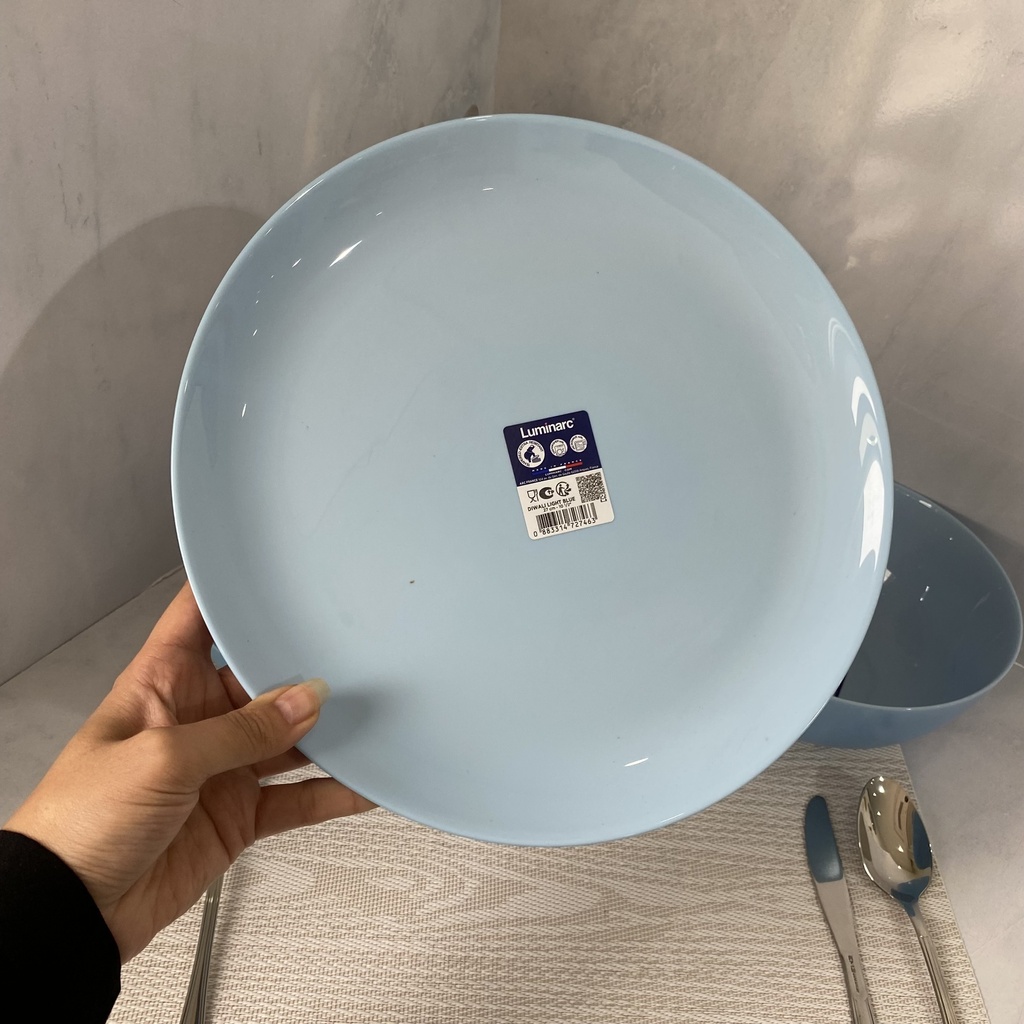 Diwali Light Blue Assiette Plate 27Cm
